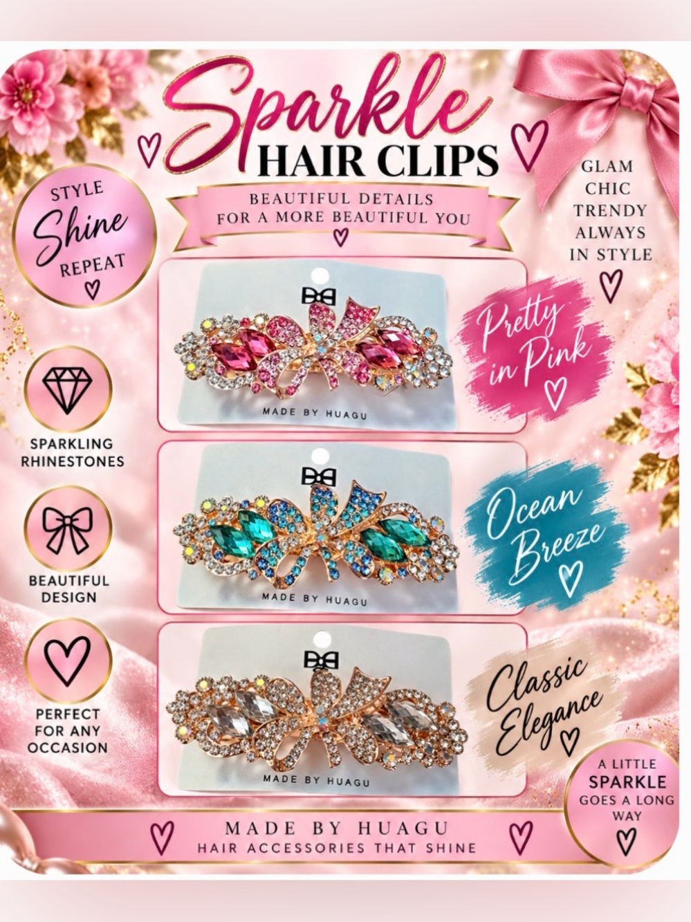 Butterfly Hairclips